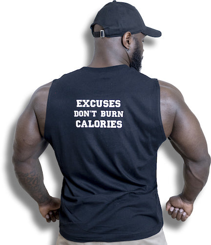 Débardeur homme AW - "Excuses don't burn calories"