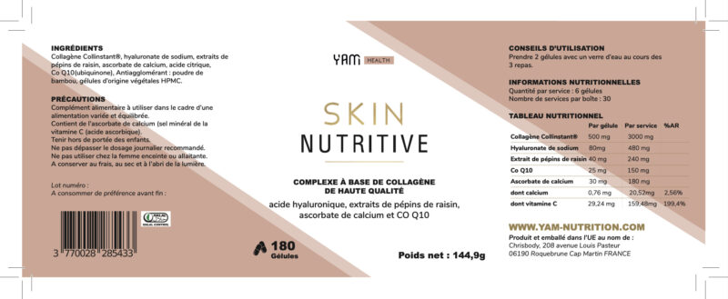 etiquette skin nutritive yam nutrition