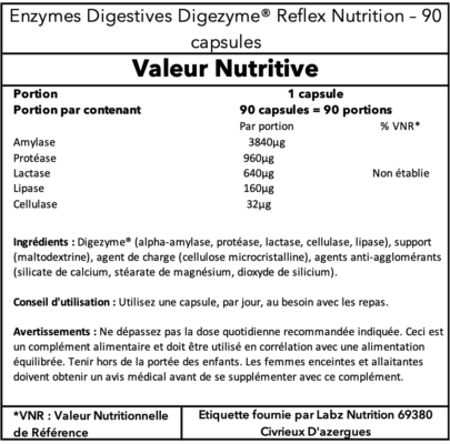 Enzymes Digestives Digezyme® - Reflex Nutrition